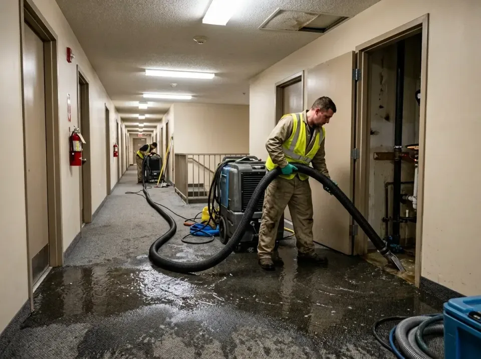 multi-unit-apartment-hallway-f-005 — frequently asked questions, Emergency Burst Pipe Water Extraction & Removal in Elmhurst…